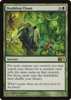 2011 Magic the Gathering 2012 Core Set #170 Doubling Chant Front