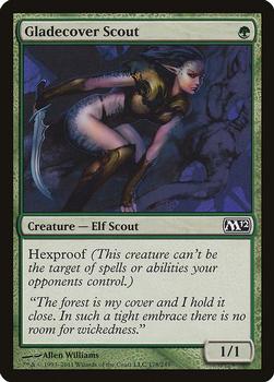 2011 Magic the Gathering 2012 Core Set #178 Gladecover Scout Front