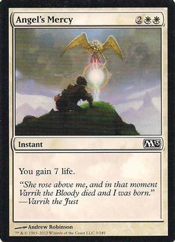 2012 Magic the Gathering 2013 Core Set #3 Angel's Mercy Front