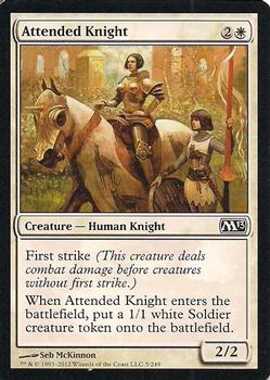 2012 Magic the Gathering 2013 Core Set #5 Attended Knight Front