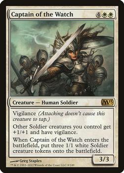 2012 Magic the Gathering 2013 Core Set #8 Captain of the Watch Front