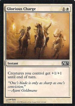 2012 Magic the Gathering 2013 Core Set #15 Glorious Charge Front