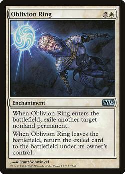 2012 Magic the Gathering 2013 Core Set #22 Oblivion Ring Front