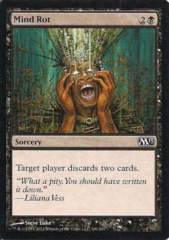 2012 Magic the Gathering 2013 Core Set #100 Mind Rot Front