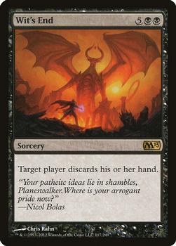 2012 Magic the Gathering 2013 Core Set #117 Wit's End Front