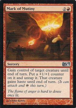 2012 Magic the Gathering 2013 Core Set #141 Mark of Mutiny Front