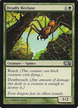 2012 Magic the Gathering 2013 Core Set #165 Deadly Recluse Front