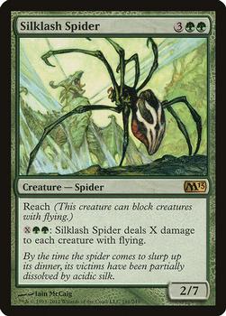 2012 Magic the Gathering 2013 Core Set #191 Silklash Spider Front