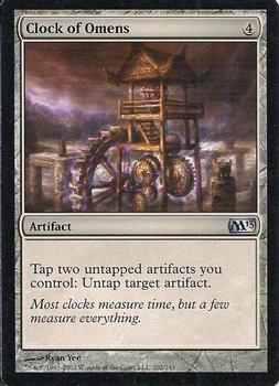 2012 Magic the Gathering 2013 Core Set #202 Clock of Omens Front