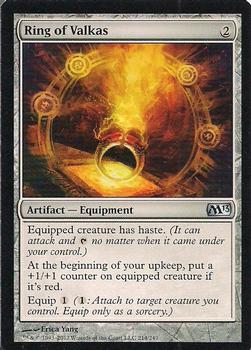2012 Magic the Gathering 2013 Core Set #214 Ring of Valkas Front