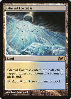 2012 Magic the Gathering 2013 Core Set #225 Glacial Fortress Front