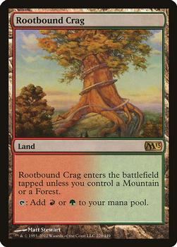 2012 Magic the Gathering 2013 Core Set #228 Rootbound Crag Front