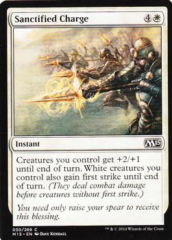 2014 Magic 2015 #30 Sanctified Charge Front