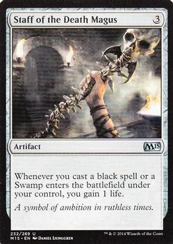 2014 Magic 2015 #232 Staff of the Death Magus Front
