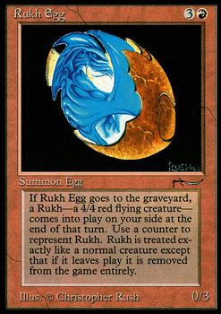 1993 Magic the Gathering Arabian Nights #NNO Rukh Egg Front