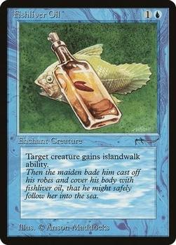 1993 Magic the Gathering Arabian Nights #NNO Fishliver Oil Front