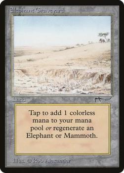 1993 Magic the Gathering Arabian Nights #NNO Elephant Graveyard Front