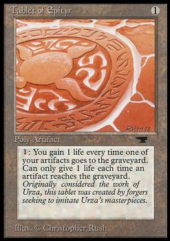 1994 Magic the Gathering Antiquities #NNO Tablet of Epityr Front