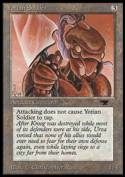 1994 Magic the Gathering Antiquities #NNO Yotian Soldier Front