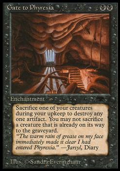 1994 Magic the Gathering Antiquities #NNO Gate to Phyrexia Front