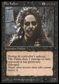 1994 Magic the Gathering The Dark #NNO The Fallen Front