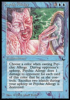 1994 Magic the Gathering The Dark #NNO Psychic Allergy Front