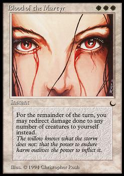 1994 Magic the Gathering The Dark #NNO Blood of the Martyr Front