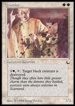 1994 Magic the Gathering The Dark #NNO Exorcist Front