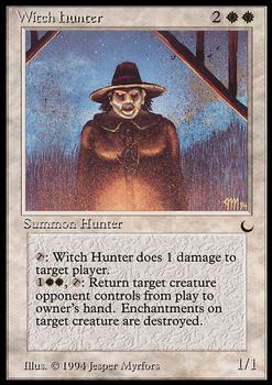 1994 Magic the Gathering The Dark #NNO Witch Hunter Front