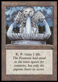 1994 Magic the Gathering The Dark #NNO Fountain of Youth Front