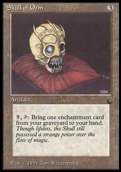 1994 Magic the Gathering The Dark #NNO Skull of Orm Front