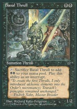 1994 Magic the Gathering Fallen Empires #NNO Basal Thrull Front