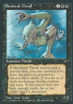 1994 Magic the Gathering Fallen Empires #NNO Mindstab Thrull Front