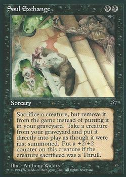 1994 Magic the Gathering Fallen Empires #NNO Soul Exchange Front