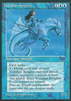 1994 Magic the Gathering Fallen Empires #NNO Vodalian Knights Front