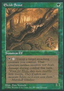 1994 Magic the Gathering Fallen Empires #NNO Elvish Scout Front