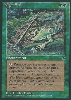 1994 Magic the Gathering Fallen Empires #NNO Night Soil Front
