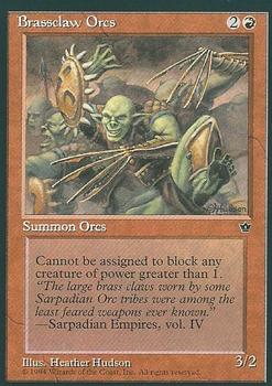 1994 Magic the Gathering Fallen Empires #NNO Brassclaw Orcs Front
