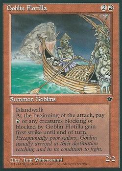 1994 Magic the Gathering Fallen Empires #NNO Goblin Flotilla Front