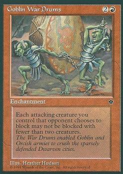 1994 Magic the Gathering Fallen Empires #NNO Goblin War Drums Front