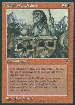 1994 Magic the Gathering Fallen Empires #NNO Goblin War Drums Front