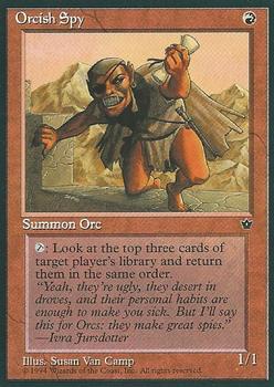 1994 Magic the Gathering Fallen Empires #NNO Orcish Spy Front