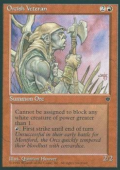 1994 Magic the Gathering Fallen Empires #NNO Orcish Veteran Front