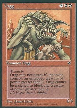 1994 Magic the Gathering Fallen Empires #NNO Orgg Front