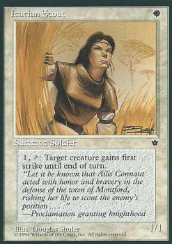 1994 Magic the Gathering Fallen Empires #NNO Icatian Scout Front