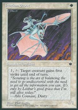 1994 Magic the Gathering Fallen Empires #NNO Icatian Scout Front