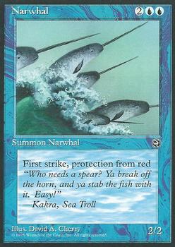 1995 Magic the Gathering Homelands #NNO Narwhal Front