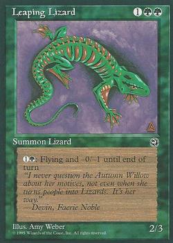 1995 Magic the Gathering Homelands #NNO Leaping Lizard Front