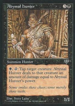 1996 Magic the Gathering Mirage #NNO Abyssal Hunter Front