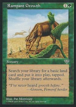 1996 Magic the Gathering Mirage #NNO Rampant Growth Front
